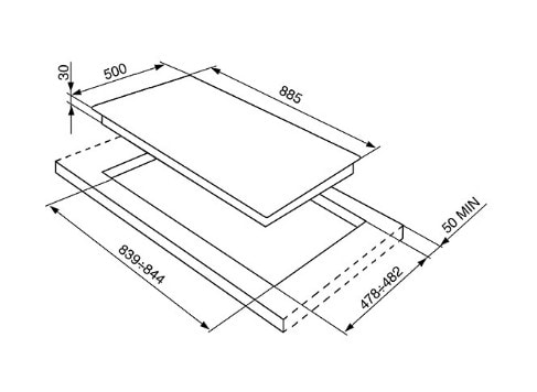 варочная поверхность Smeg SRV896POGH купить