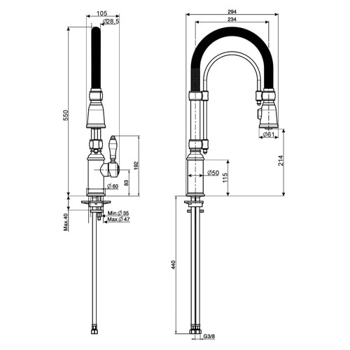 смеситель кухонный Smeg MIDR7CR-2 купить