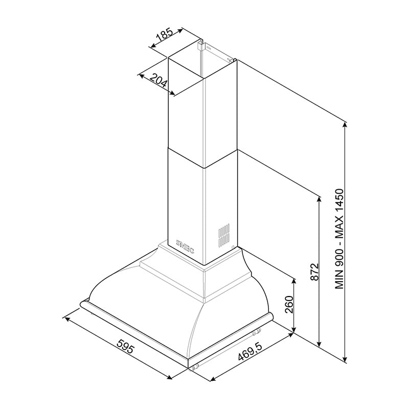 вытяжка кухонная Smeg KC16AOE купить