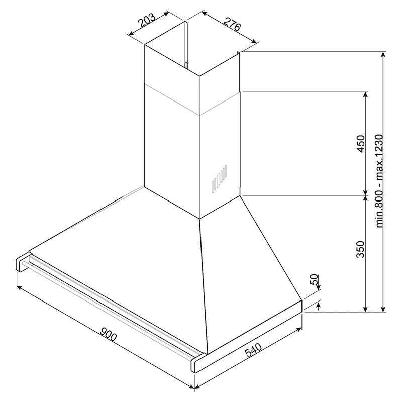 вытяжка кухонная Smeg KD90HNE купить