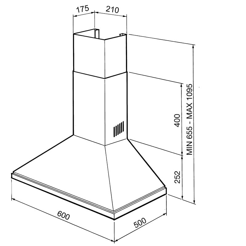 вытяжка кухонная Smeg KSED65BE купить