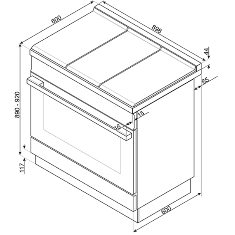 плита кухонная Smeg CPF9GPOR купить