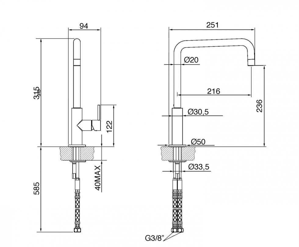 смеситель кухонный Smeg MC18A купить