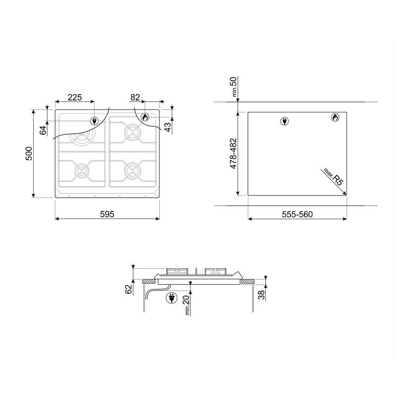 варочная поверхность Smeg SR964XGH купить