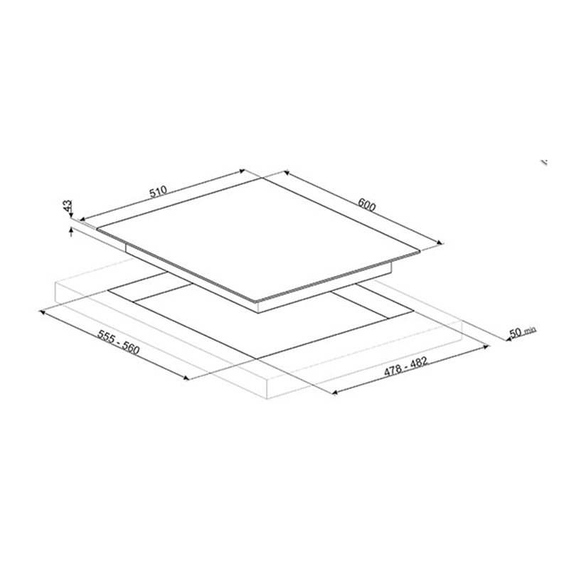 варочная поверхность Smeg PX364L купить