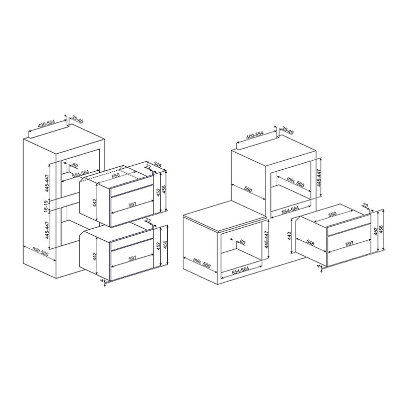 микроволновая печь встраиваемая Smeg SF4102MB купить