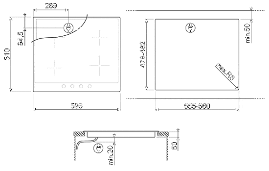 варочная поверхность Smeg SI764POM купить