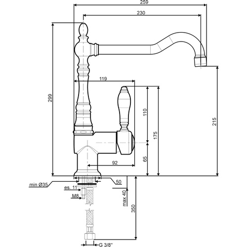 смеситель кухонный Smeg MIR6RA2 купить