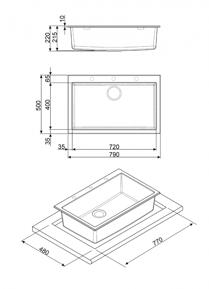 мойка кухонная Smeg VZ79CT купить