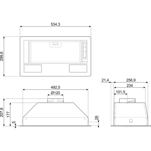 вытяжка кухонная Smeg KSG52HE купить