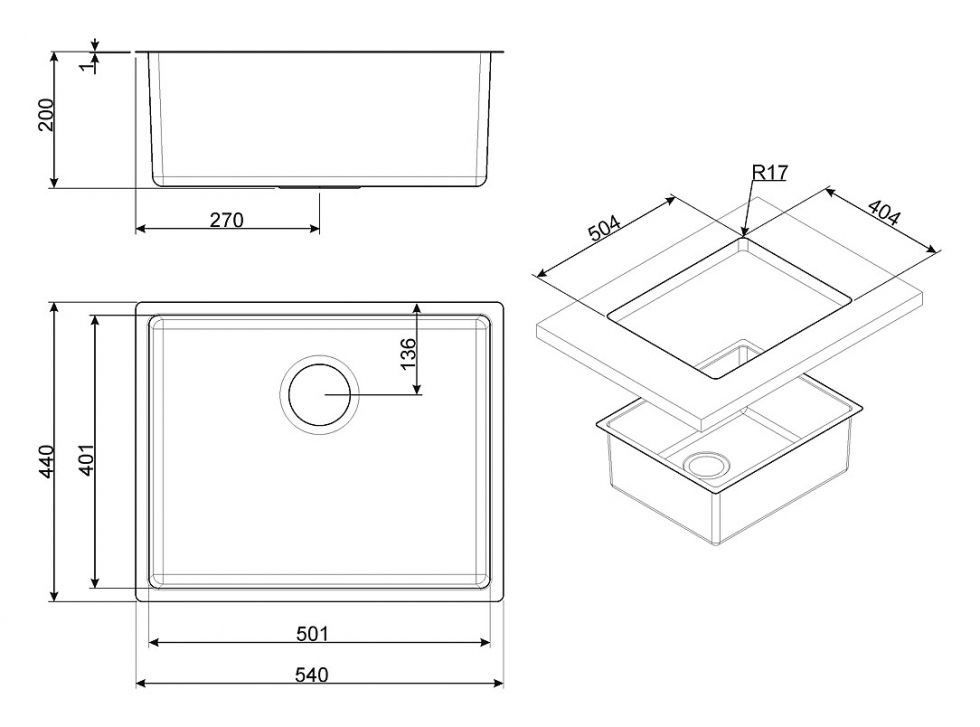 мойка кухонная Smeg VSTR50CUX купить