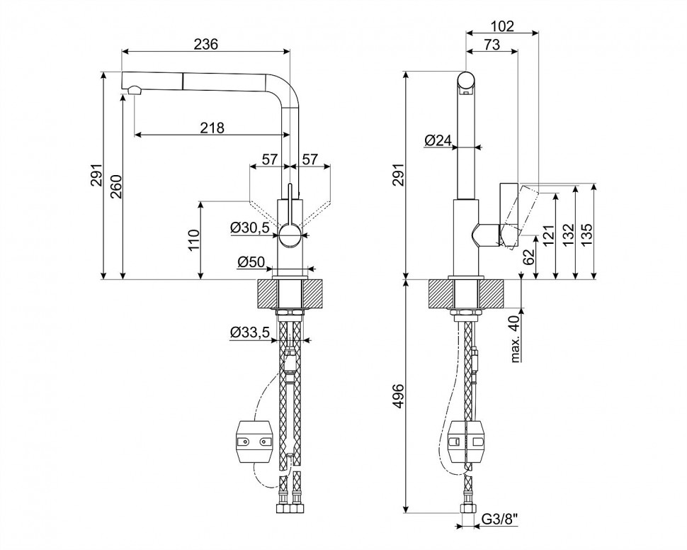 смеситель кухонный Smeg MD22CUX купить