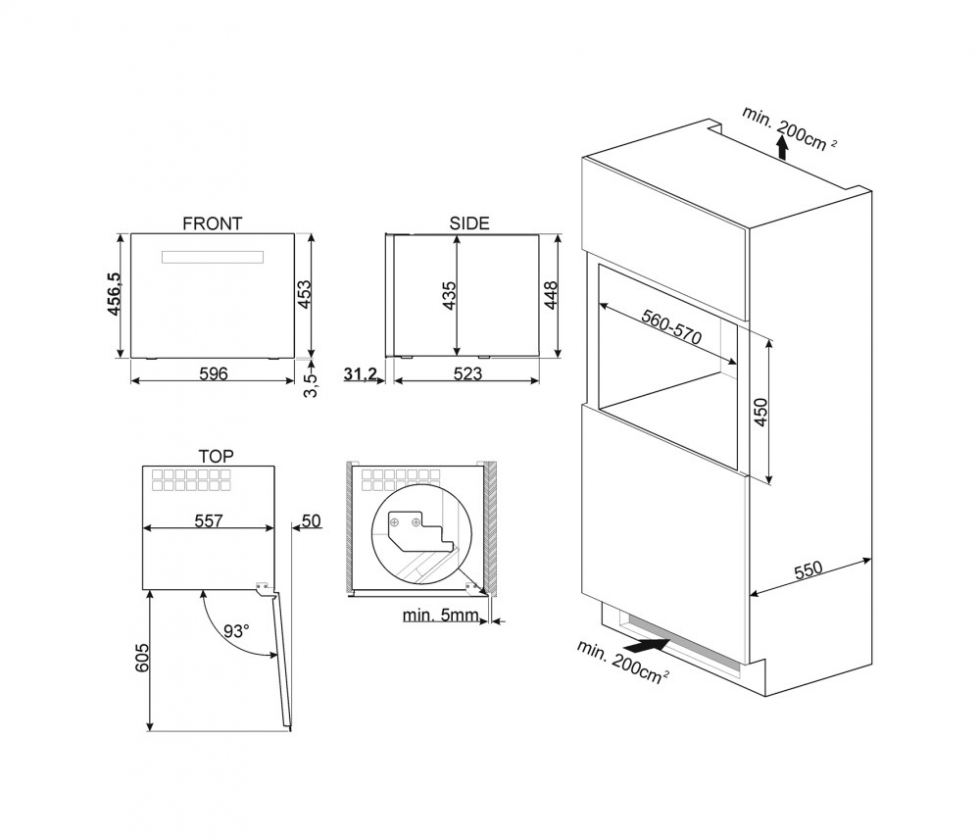 винный шкаф встраиваемый Smeg CVI621RWNR3 купить