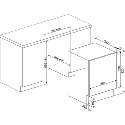 стиральная машина встраиваемая Smeg LSIA127 купить
