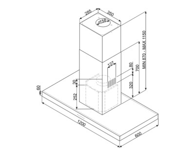 вытяжка кухонная Smeg KI120XE купить