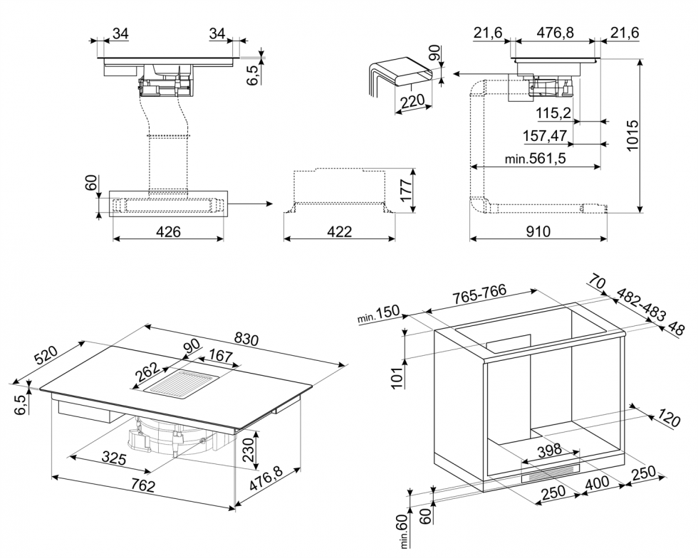 варочная поверхность Smeg HOBD682R1 купить