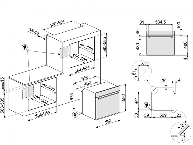 духовой шкаф Smeg SO6301TX купить