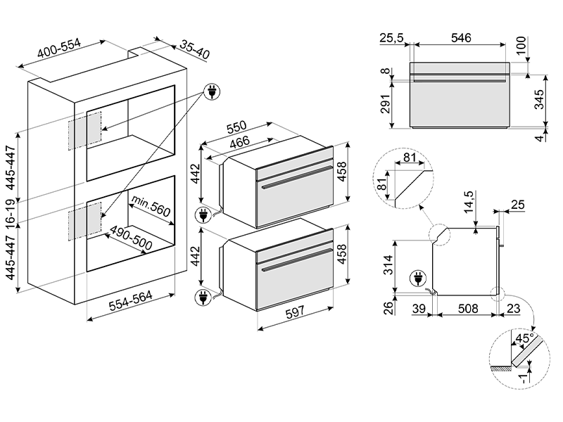 духовой шкаф Smeg SO4102S3G купить