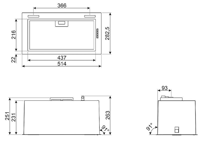 вытяжка кухонная Smeg KSG52HPE купить