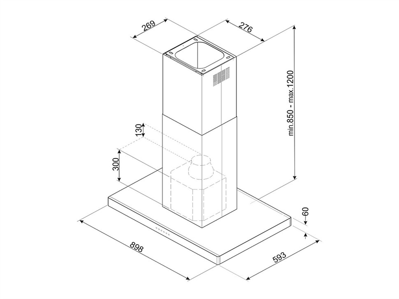 вытяжка кухонная Smeg KBTI9L4VN купить