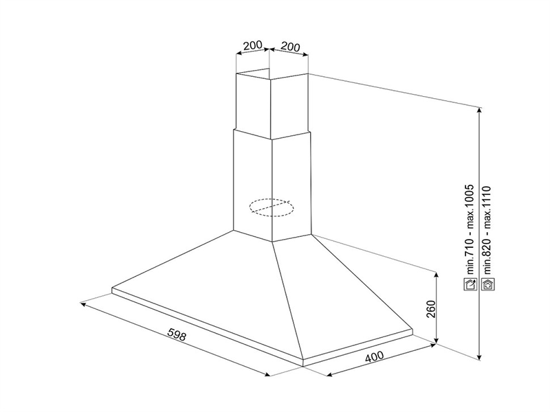 вытяжка кухонная Smeg KCH62X купить