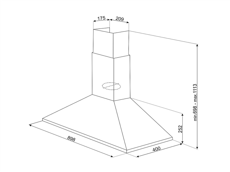 вытяжка кухонная Smeg KCH92X купить