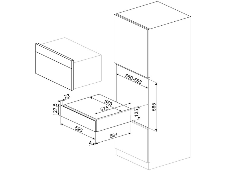 вакууматор Smeg CPV115B3 купить