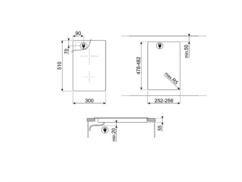 варочная поверхность Smeg SI2321D купить