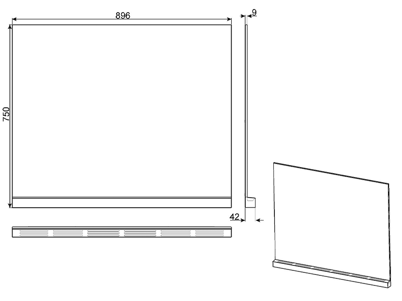аксессуар для встраиваемой и крупнобытовой техники Smeg KITC9X9-1 купить