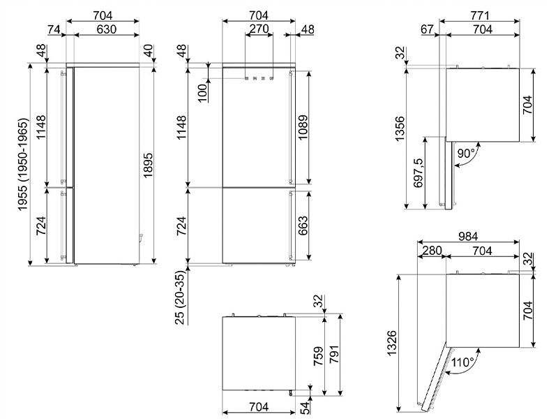 холодильник Smeg FA8005LAO6 купить