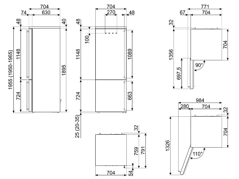 холодильник Smeg FA8005RPO6 купить