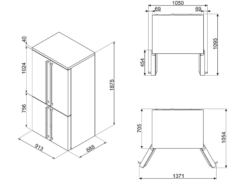 холодильник Smeg FQ960P6 купить