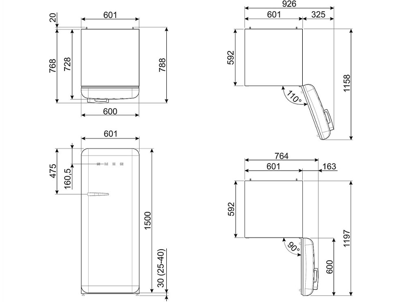 холодильник Smeg FAB28RPG6 купить
