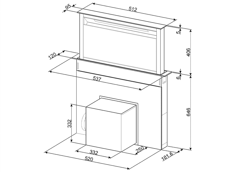 вытяжка кухонная Smeg KDD60VXE-3 купить
