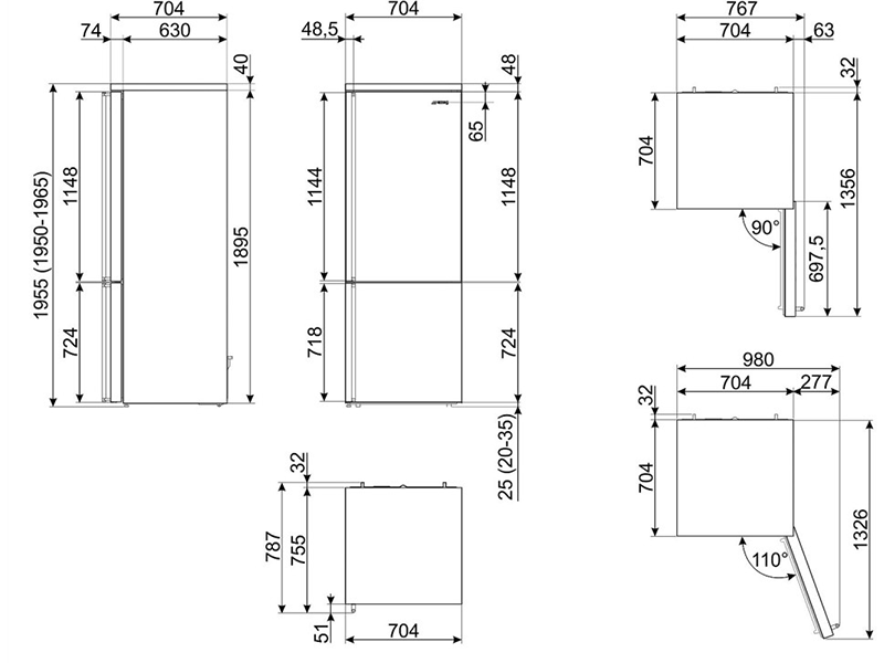 холодильник Smeg FA3905RX6 купить