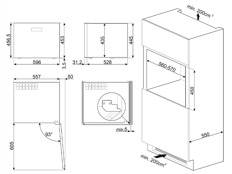 винный шкаф встраиваемый Smeg CVI120GE купить