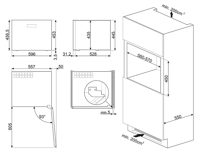 винный шкаф встраиваемый Smeg CVI320XE купить