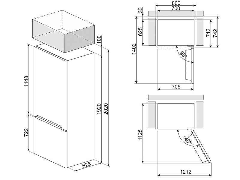 холодильник Smeg FC48MDNE купить