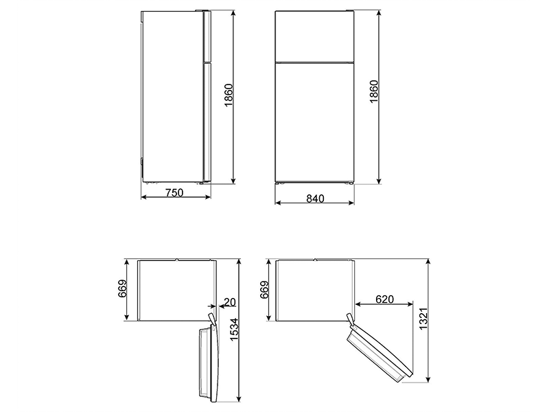 холодильник Smeg FD84EN4HM1 купить