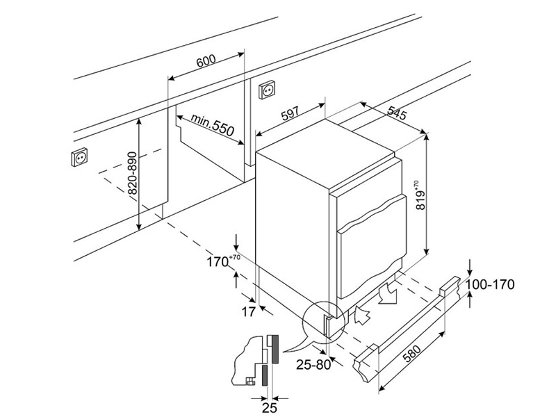 морозильная камера Smeg U8F082DE1 купить