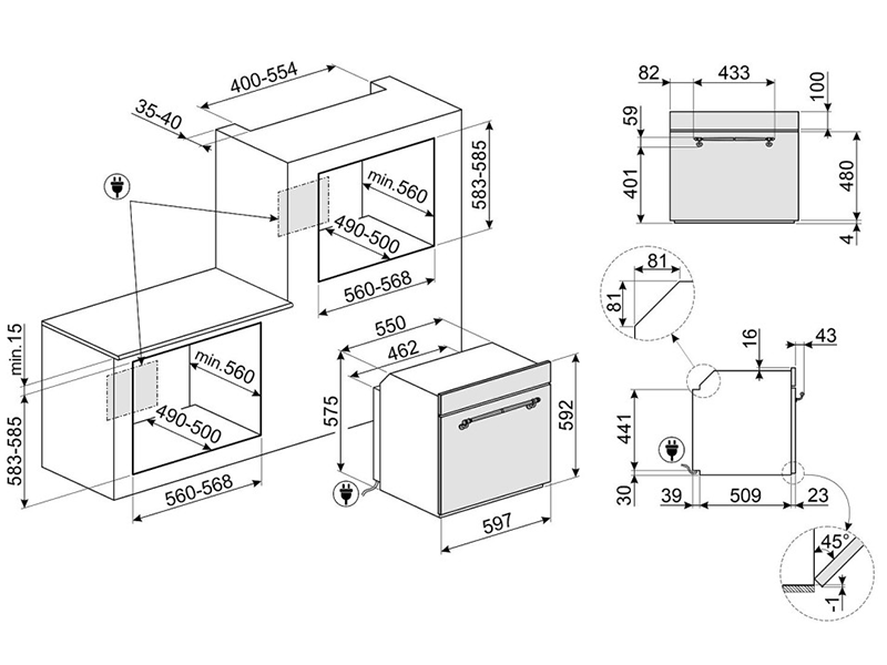 духовой шкаф Smeg SFP67C1TAO купить
