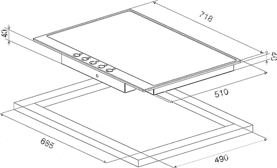 варочная поверхность Smeg P775PO купить