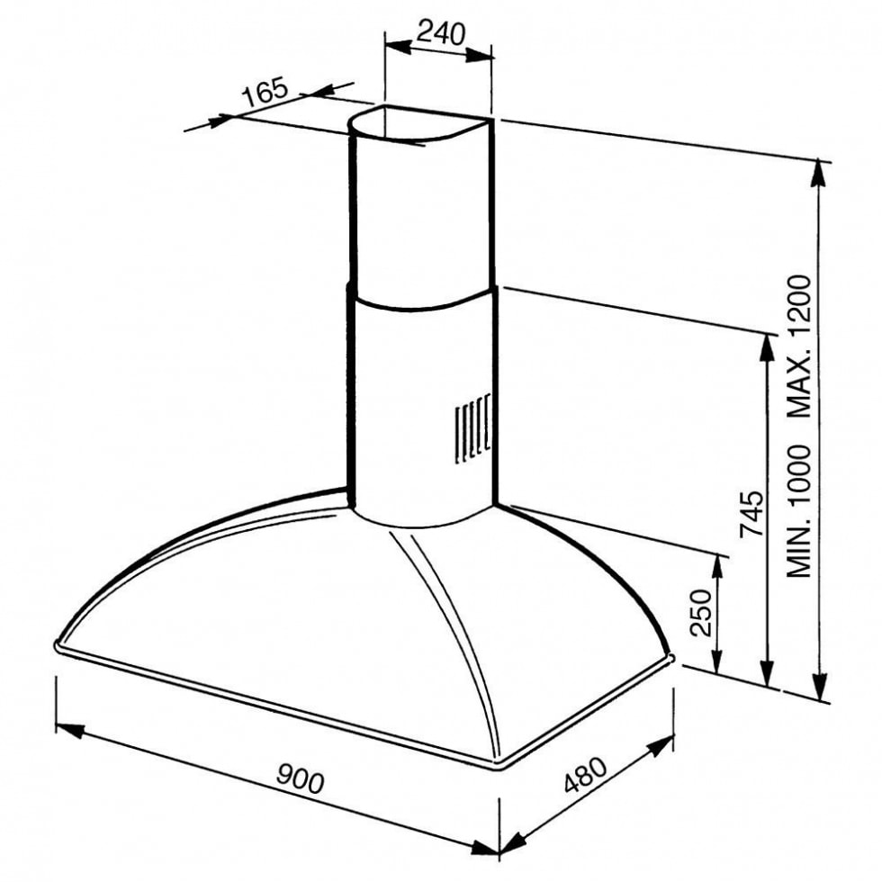 вытяжка кухонная Smeg KS89POE купить