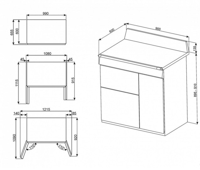 плита кухонная Smeg TR93BL купить