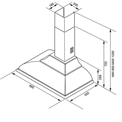 вытяжка кухонная Smeg KC19POE купить