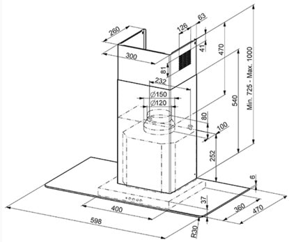 вытяжка кухонная Smeg KFV62DE купить