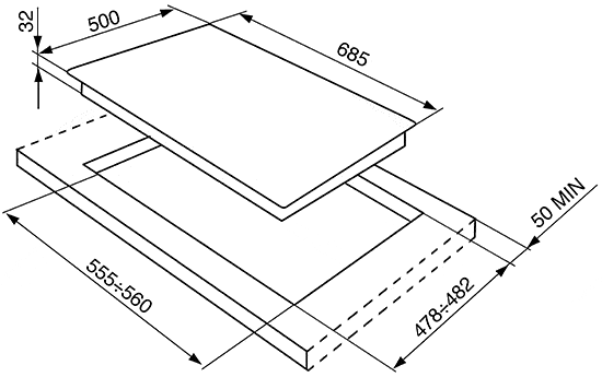 варочная поверхность Smeg SRV876POGH купить