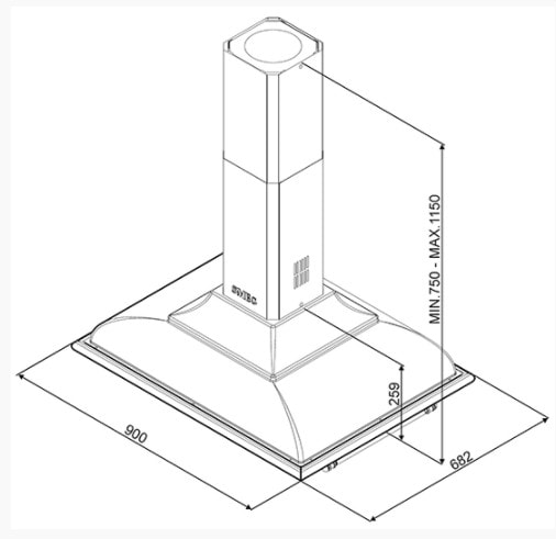 вытяжка кухонная Smeg KCI19POE купить