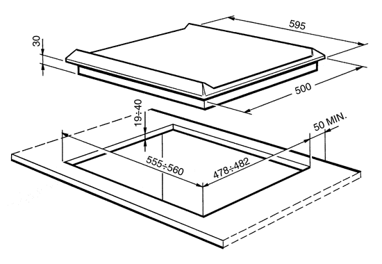 варочная поверхность Smeg SER60SGH3 купить