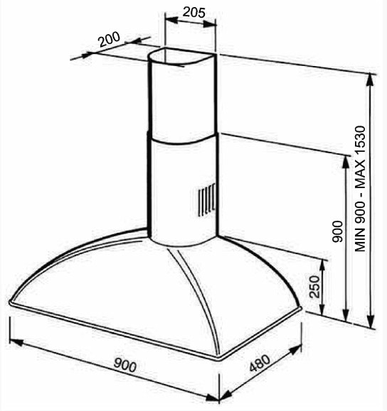 вытяжка кухонная Smeg KS89AOE купить